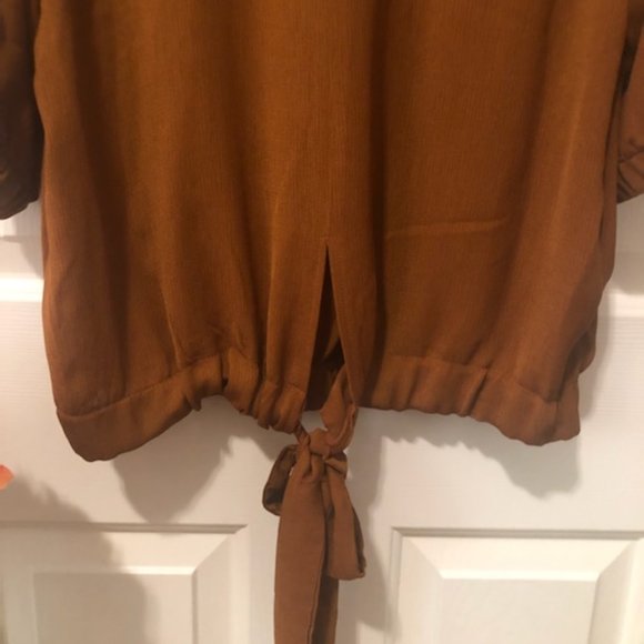 Crescent & Willough Rust NWOT w/ Tie in Back - LG - Picture 5 of 5